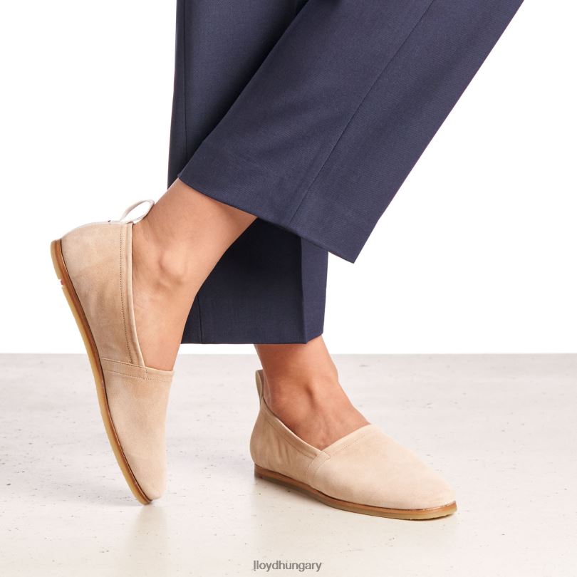 cipő HU LLOYD nők bőr csúszás papucson bézs 6444N1129