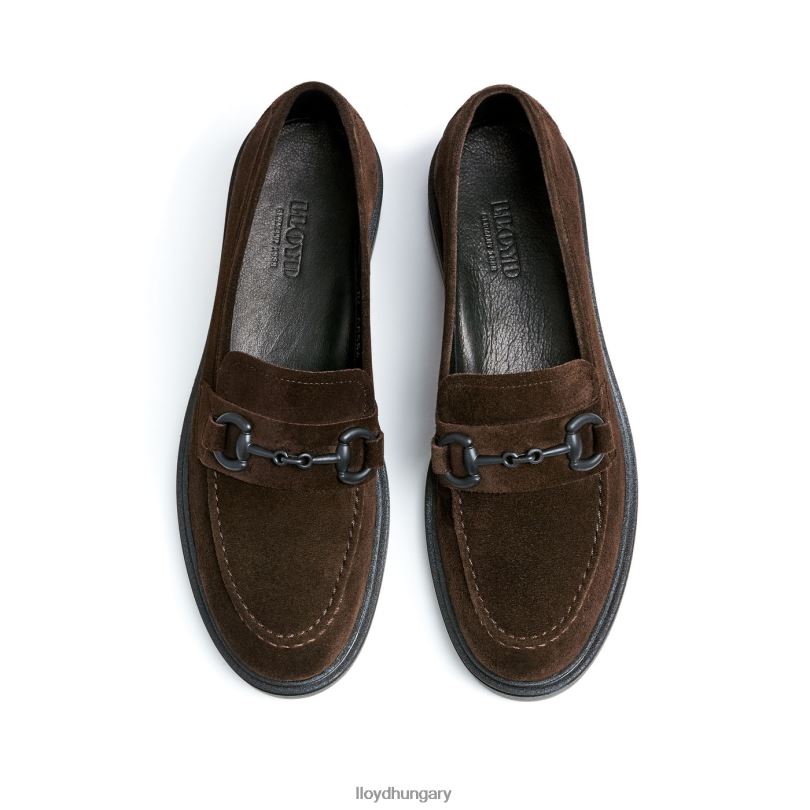 cipő HU LLOYD nők bőr csúszás papucson barna 6444N1110