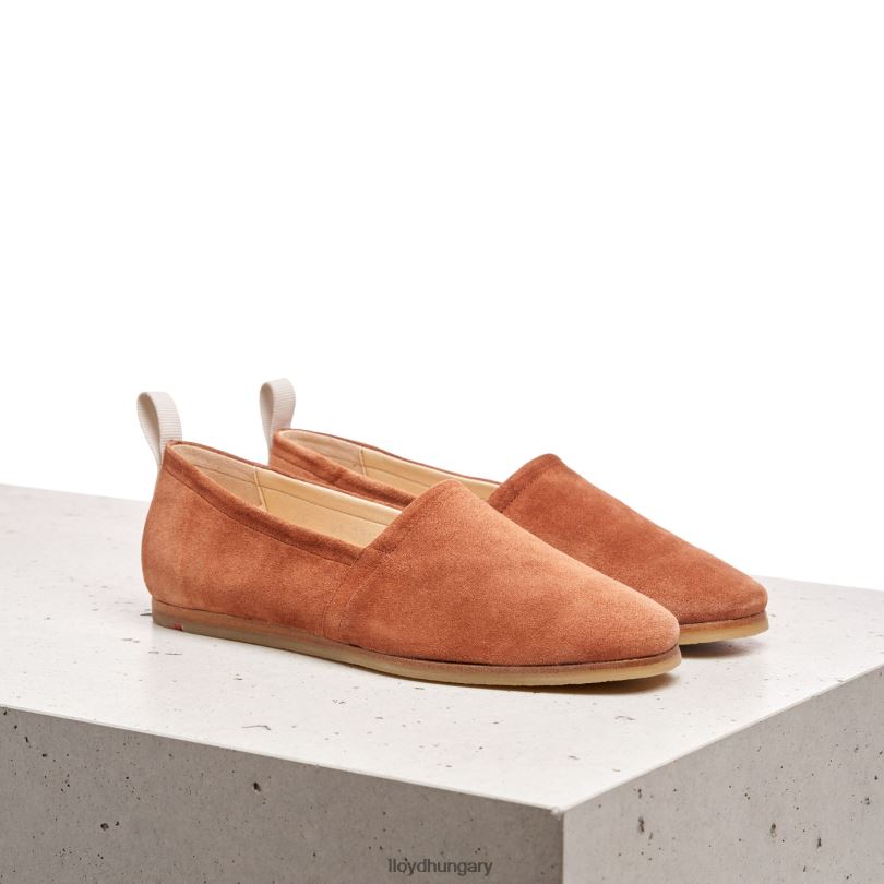 cipő HU LLOYD nők bőr csúszás papucson barna 6444N1123