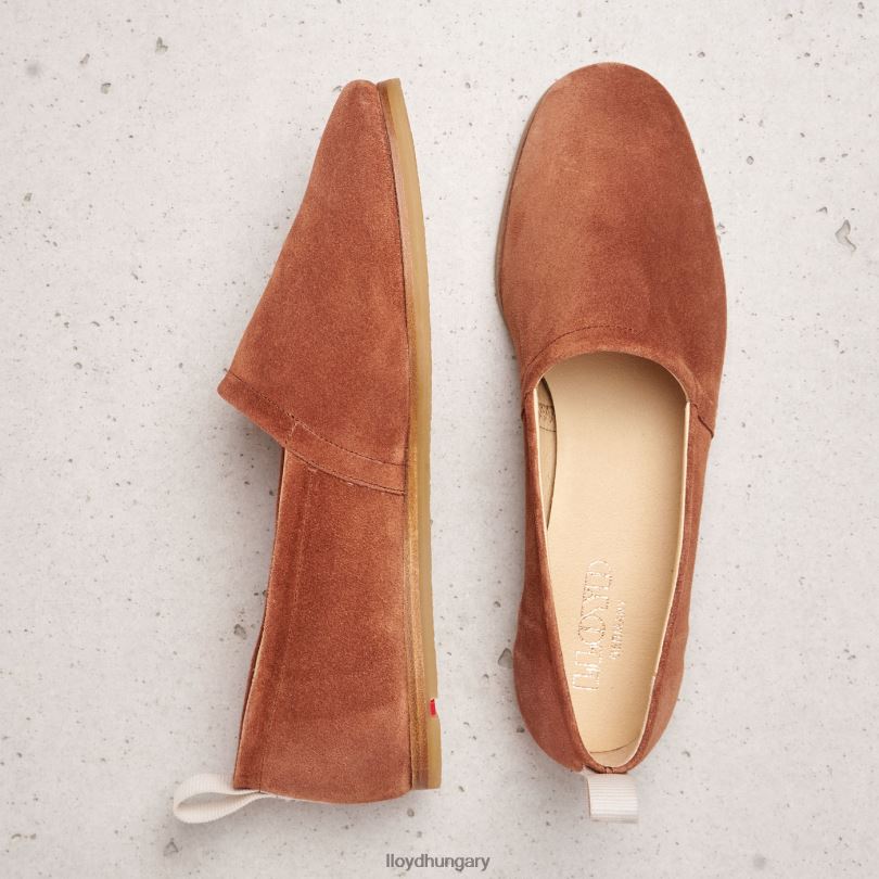 cipő HU LLOYD nők bőr csúszás papucson barna 6444N1123