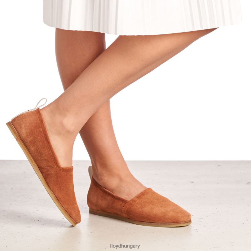 cipő HU LLOYD nők bőr csúszás papucson barna 6444N1123