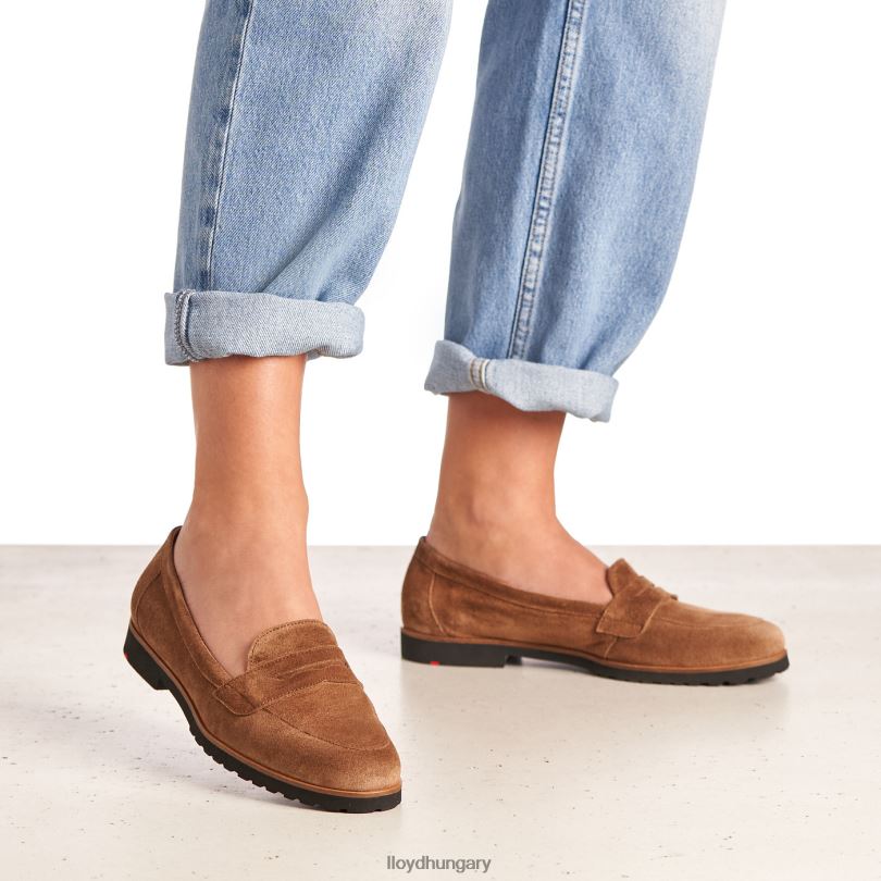 cipő HU LLOYD nők bőr papucs barna 6444N1148