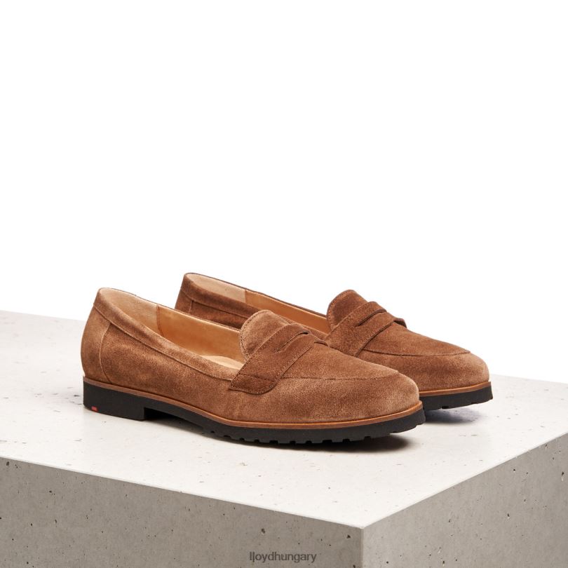 cipő HU LLOYD nők bőr papucs barna 6444N1148