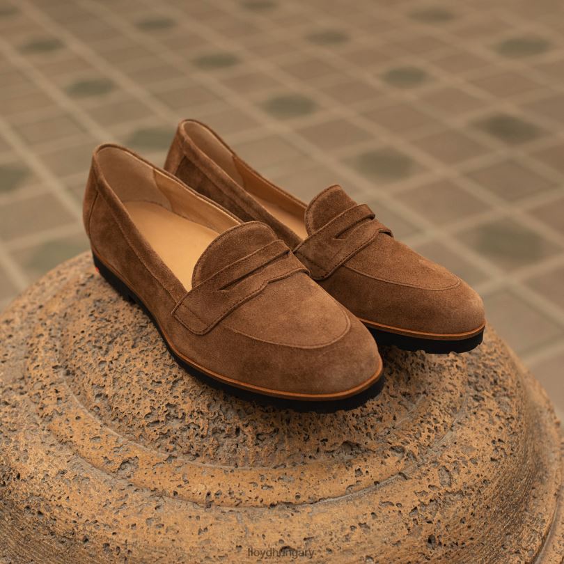 cipő HU LLOYD nők bőr papucs barna 6444N1148