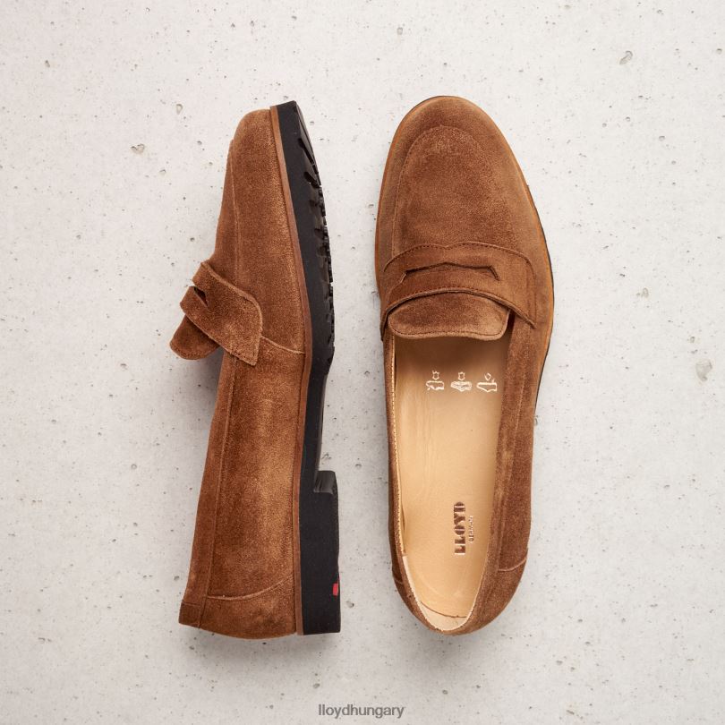 cipő HU LLOYD nők bőr papucs barna 6444N1148