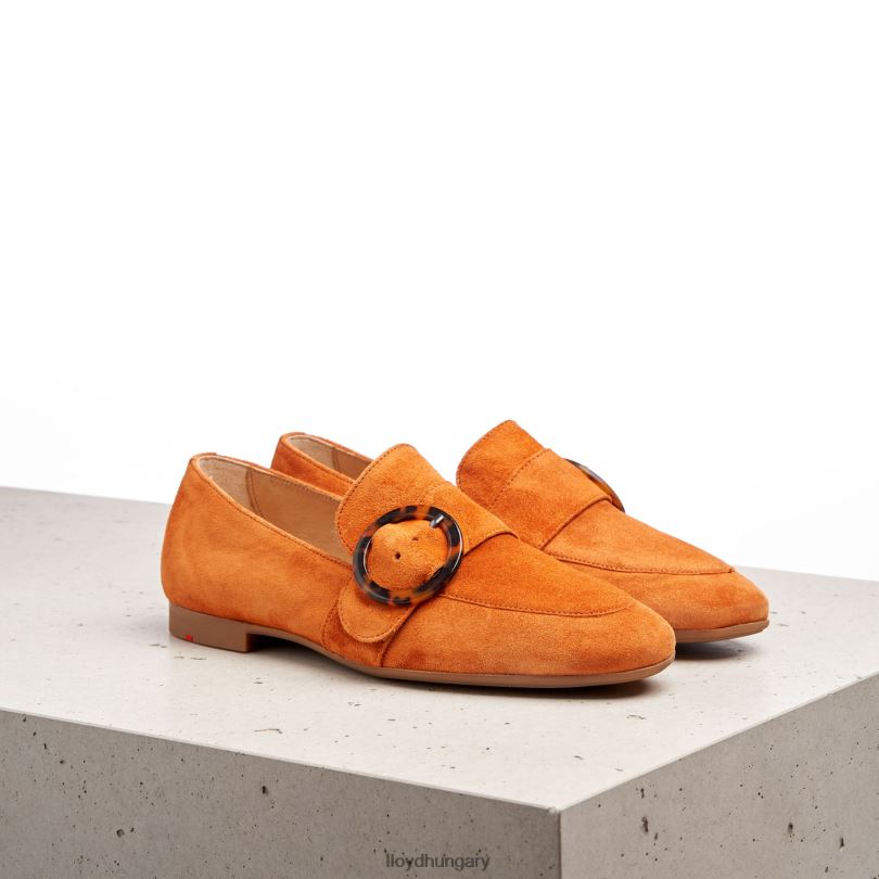 cipő HU LLOYD nők bőr papucs piros 6444N1140