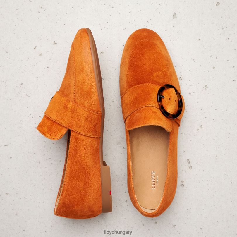 cipő HU LLOYD nők bőr papucs piros 6444N1140