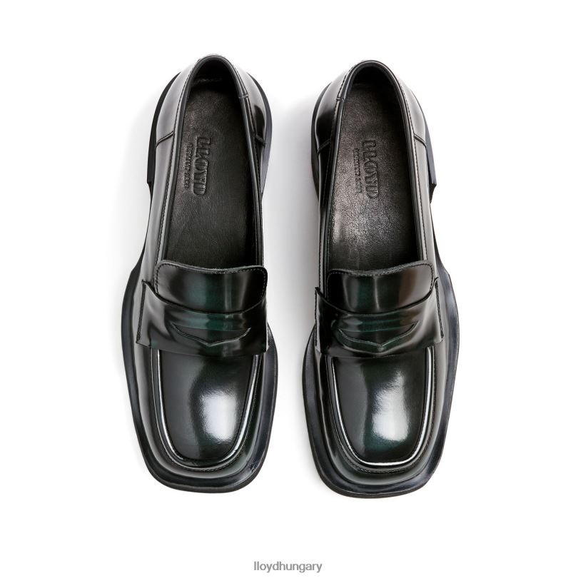 cipő HU LLOYD nők bőr papucs zöld 6444N1114