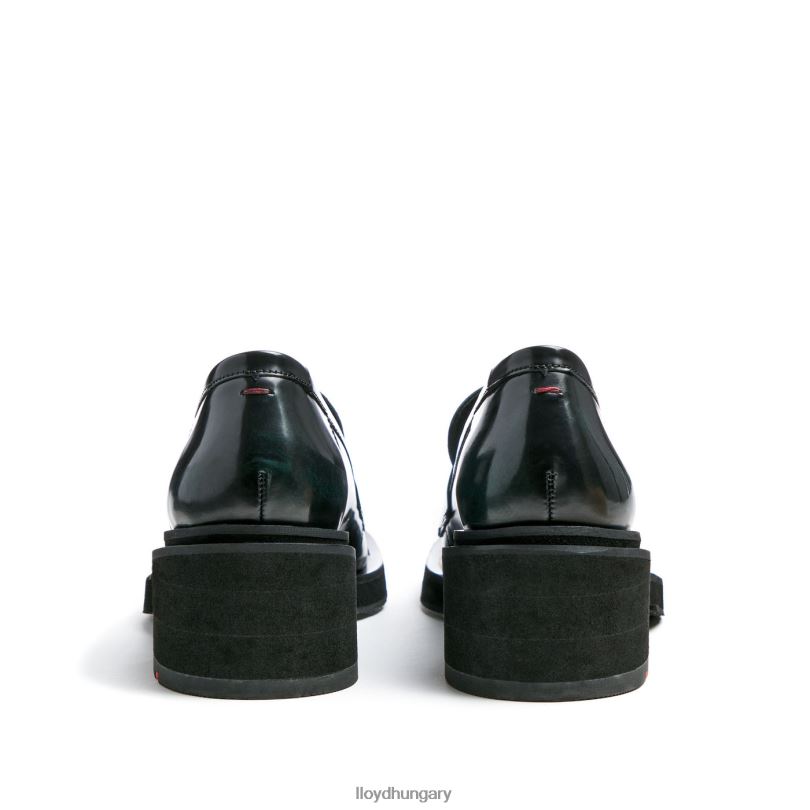 cipő HU LLOYD nők bőr papucs zöld 6444N1114