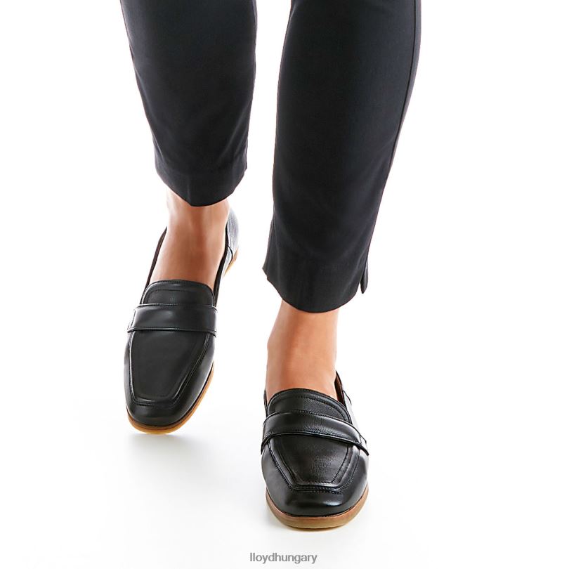 cipő HU LLOYD nők balerina papucs fekete 6444N1127