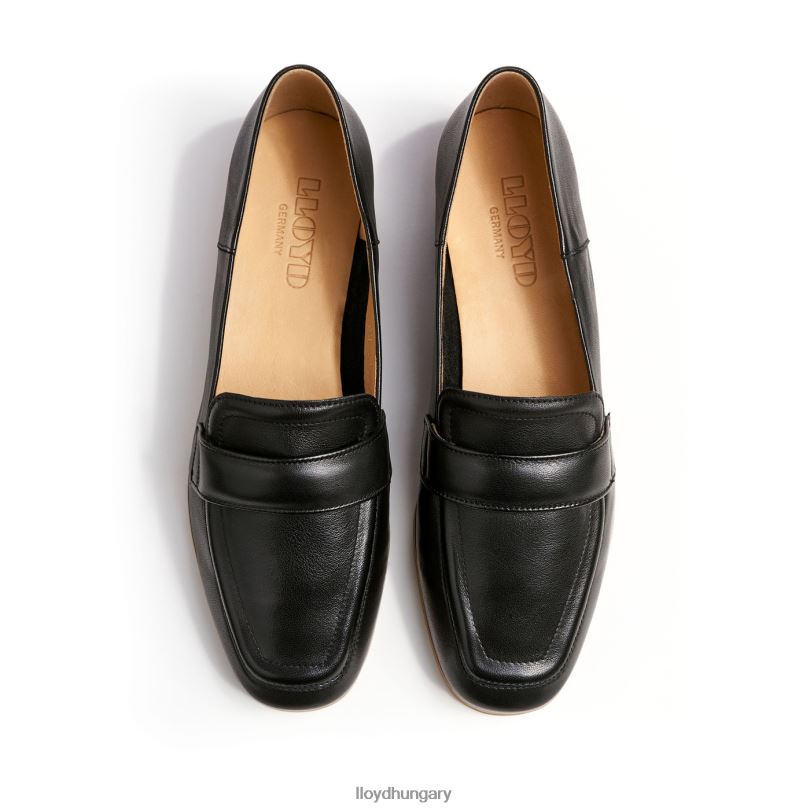 cipő HU LLOYD nők balerina papucs fekete 6444N1127