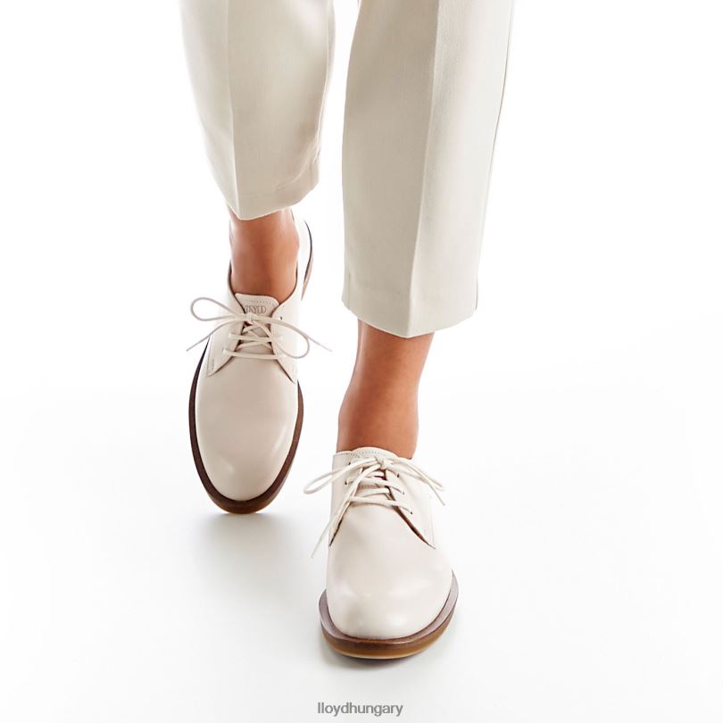 cipő HU LLOYD nők félcipőt felhúzni fehér 6444N1079
