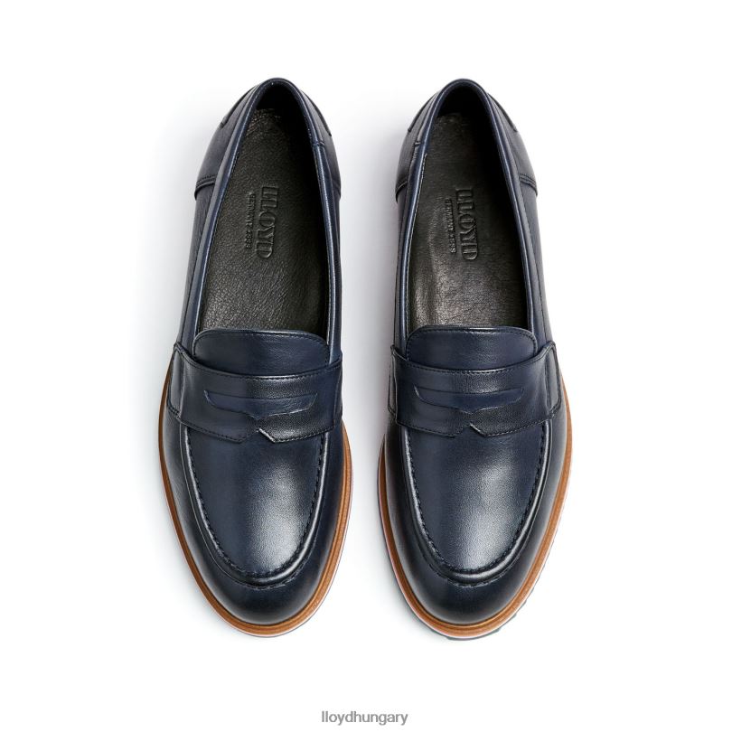 cipő HU LLOYD nők félcipőt felhúzni kék 6444N1032