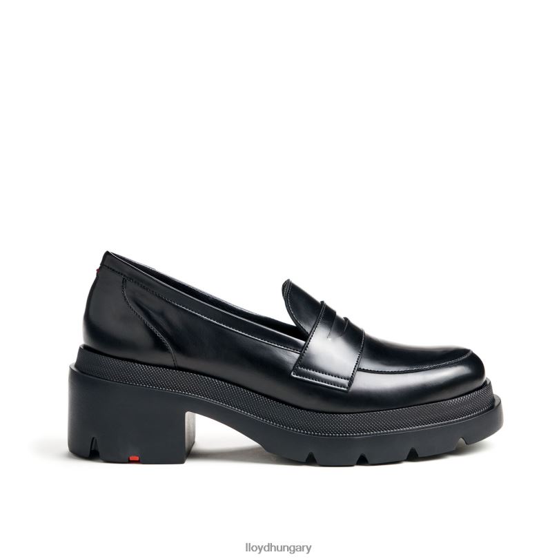 cipő HU LLOYD nők felcsúsztatható papucs fekete 6444N1010