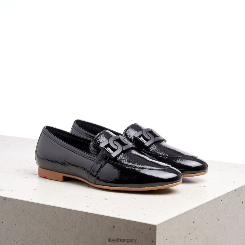 cipő HU LLOYD nők felcsúsztatható papucs fekete 6444N1072