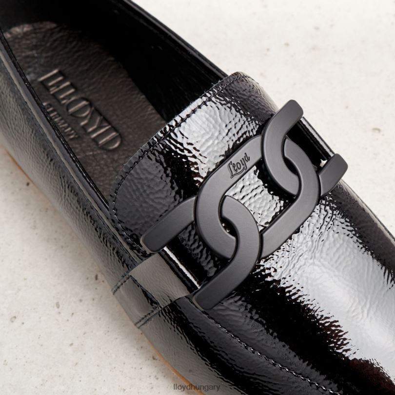 cipő HU LLOYD nők felcsúsztatható papucs fekete 6444N1072