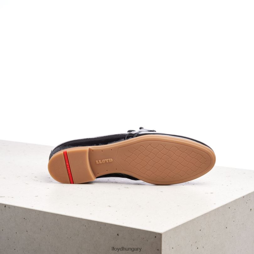 cipő HU LLOYD nők felcsúsztatható papucs fekete 6444N1072