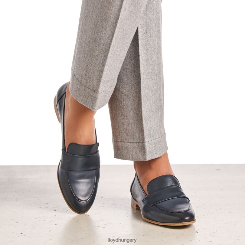 cipő HU LLOYD nők naplopó papucs kék 6444N1118