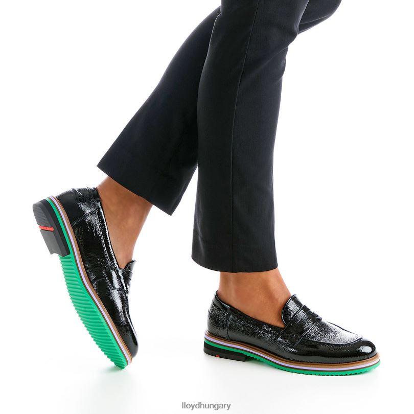 cipő HU LLOYD nők papucs fekete 6444N1121