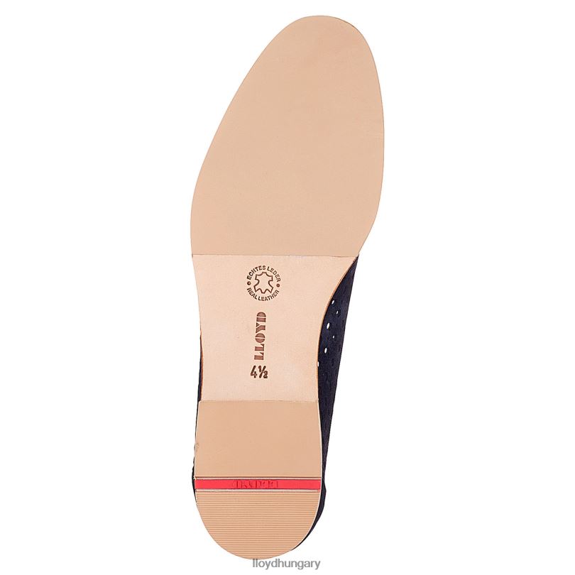 cipő HU LLOYD nők velúr papucs kék 6444N1150