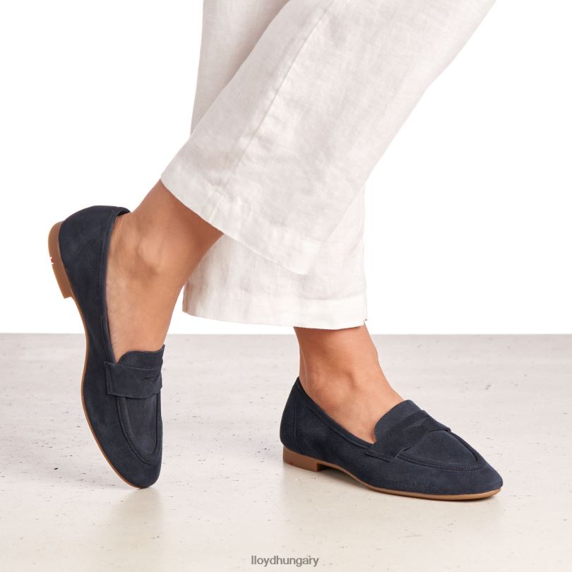 cipő HU LLOYD nők velúr papucs kék 6444N1152