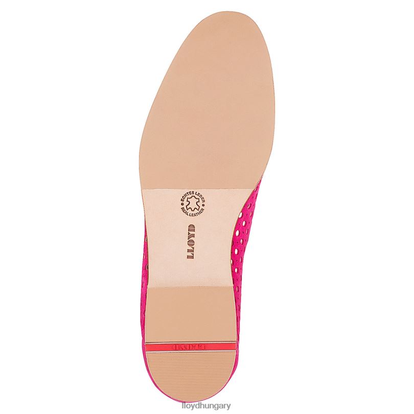 cipő HU LLOYD nők velúr papucs piros 6444N1141