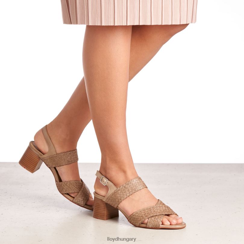 cipő HU LLOYD nők bőr szandál bézs 6444N1217