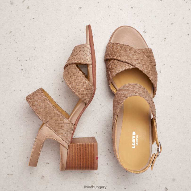 cipő HU LLOYD nők bőr szandál bézs 6444N1217