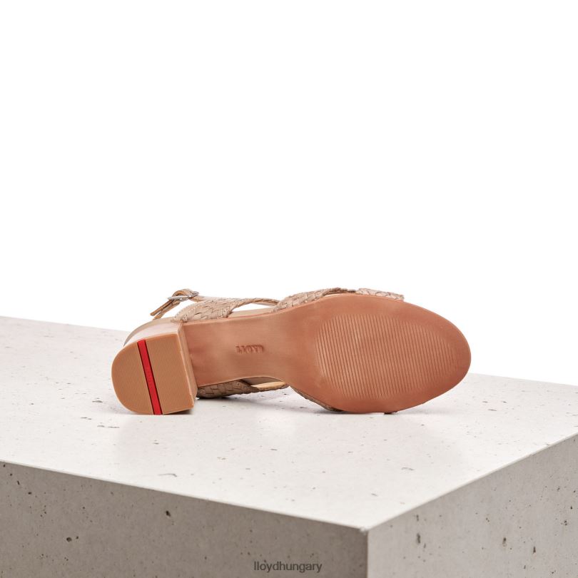 cipő HU LLOYD nők bőr szandál bézs 6444N1217