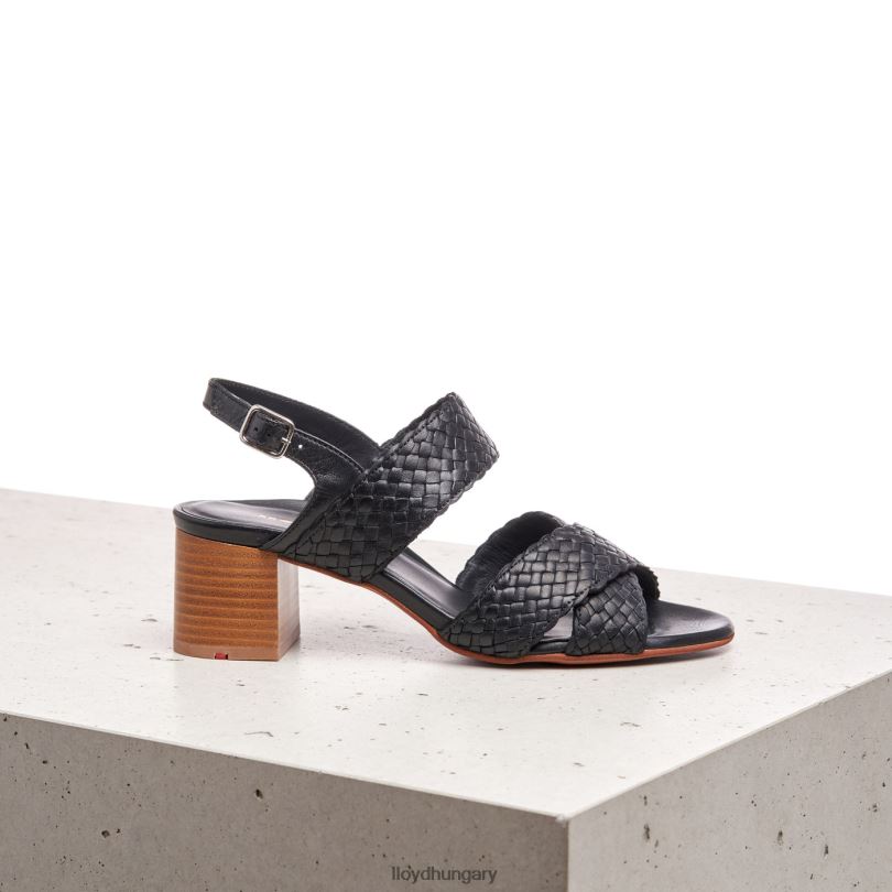 cipő HU LLOYD nők bőr szandál fekete 6444N1201