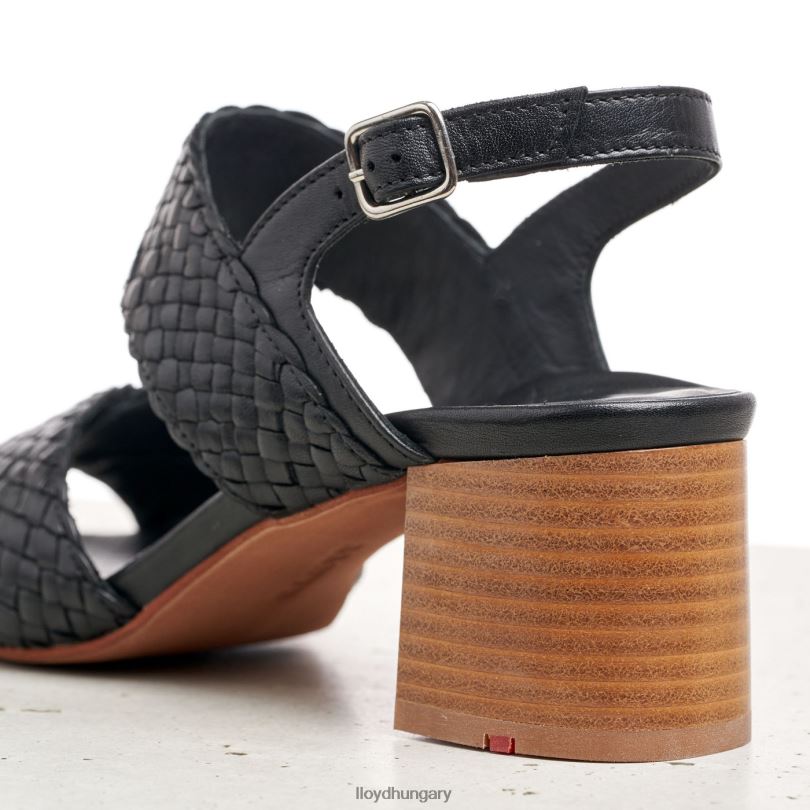 cipő HU LLOYD nők bőr szandál fekete 6444N1201