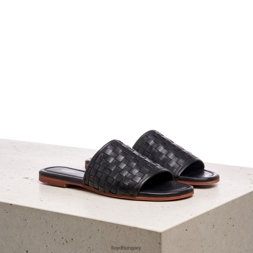 cipő HU LLOYD nők bőr szandál fekete 6444N1230