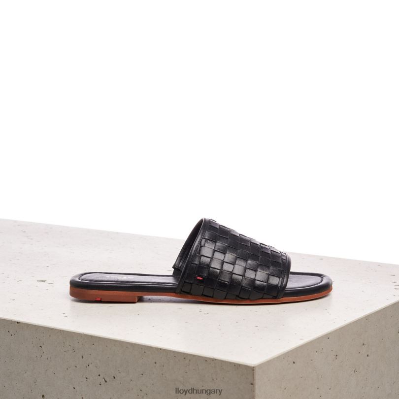 cipő HU LLOYD nők bőr szandál fekete 6444N1230