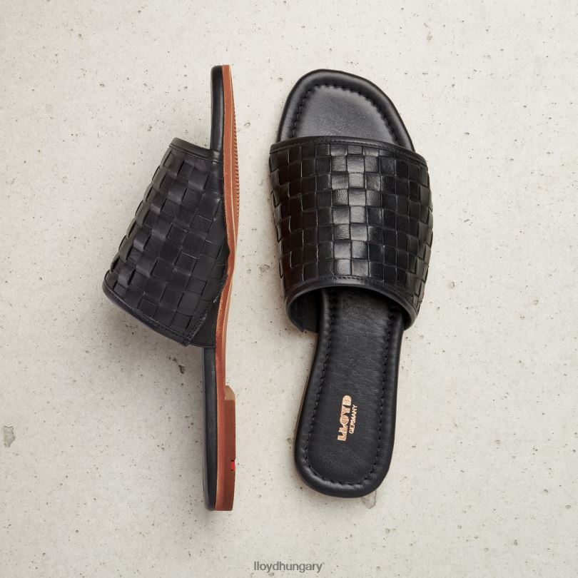 cipő HU LLOYD nők bőr szandál fekete 6444N1230