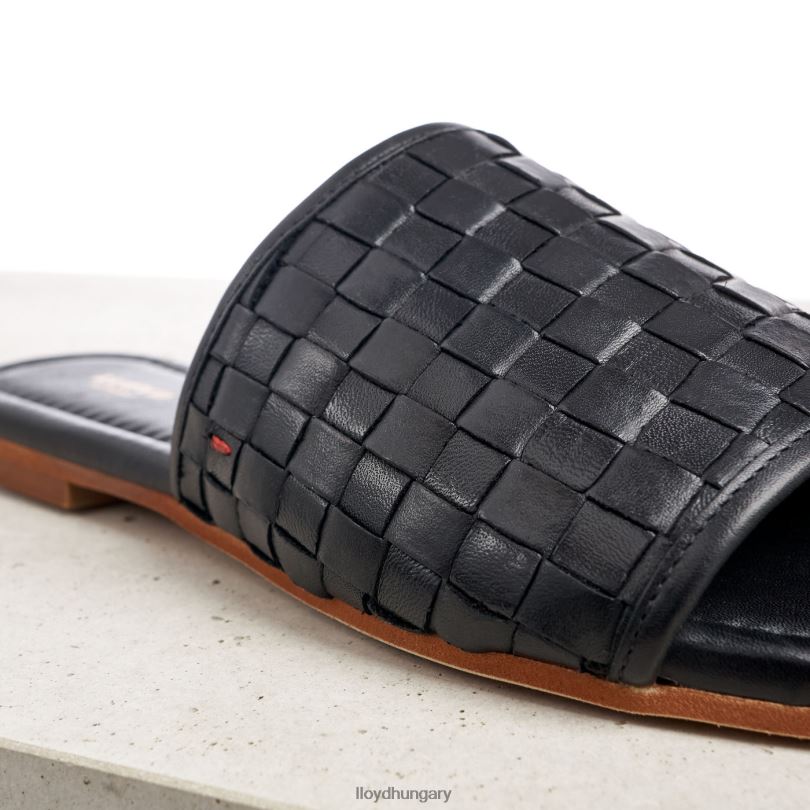 cipő HU LLOYD nők bőr szandál fekete 6444N1230