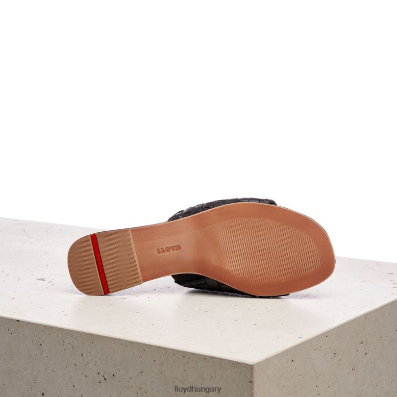 cipő HU LLOYD nők bőr szandál fekete 6444N1230