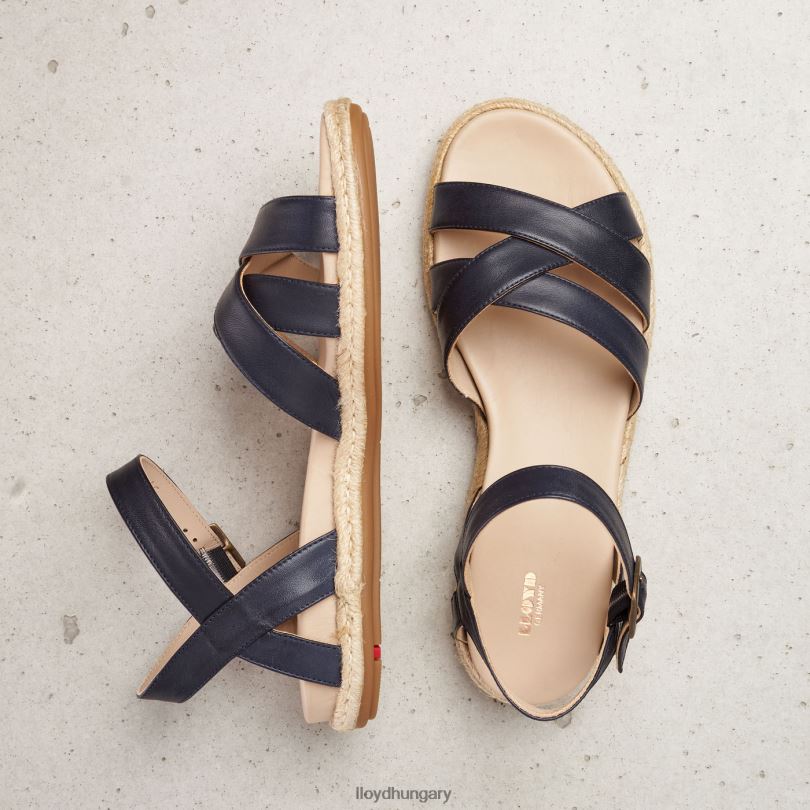 cipő HU LLOYD nők bőr szandál kék 6444N1209