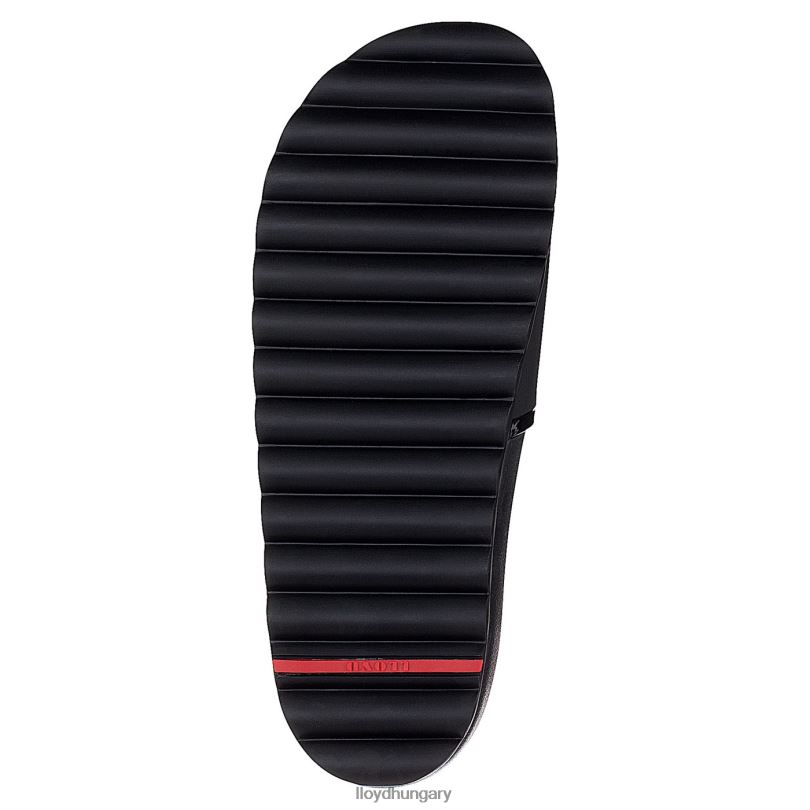 cipő HU LLOYD nők fürdő csúszdák fekete 6444N1315