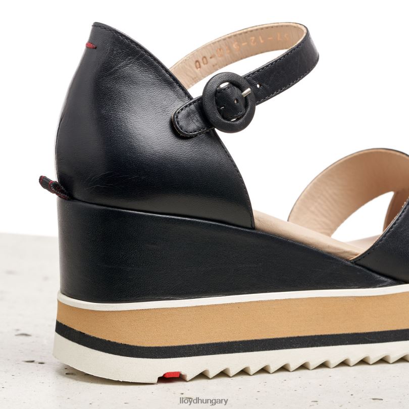 cipő HU LLOYD nők ékszandál fekete 6444N1208