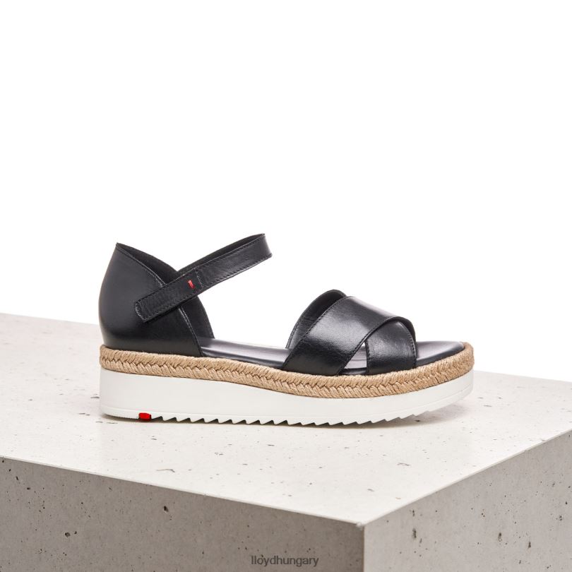 cipő HU LLOYD nők ékszandál fekete 6444N1242