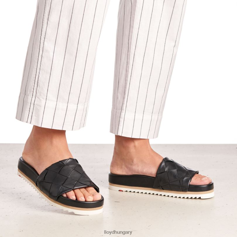 cipő HU LLOYD nők pantolette fekete 6444N1211