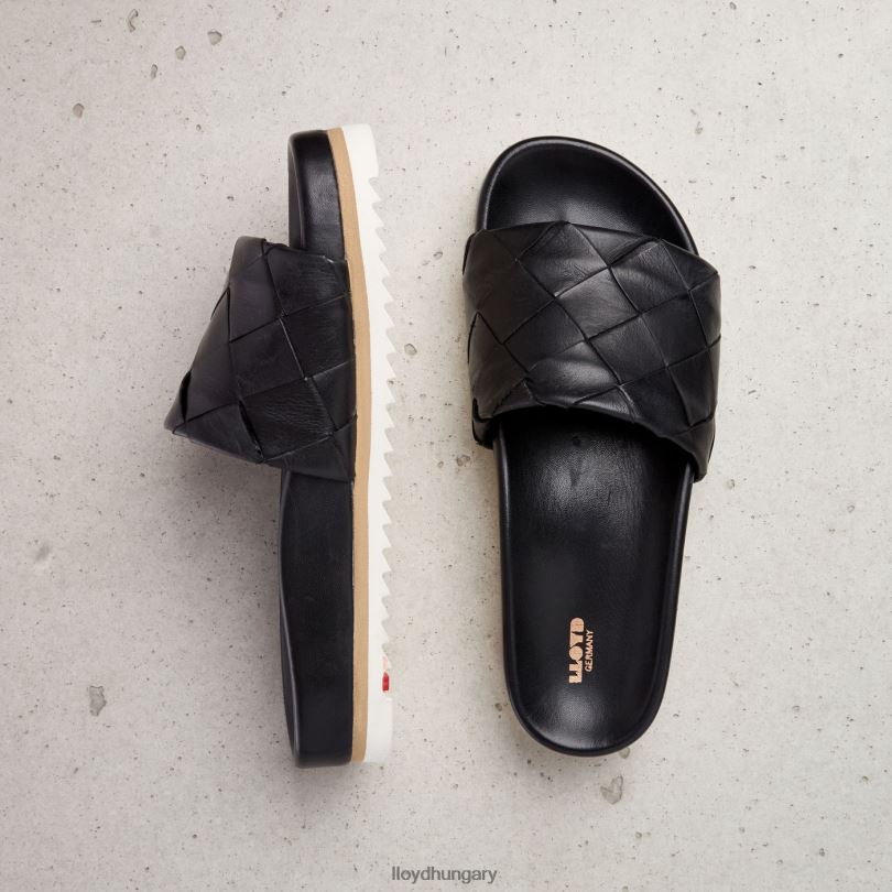 cipő HU LLOYD nők pantolette fekete 6444N1211