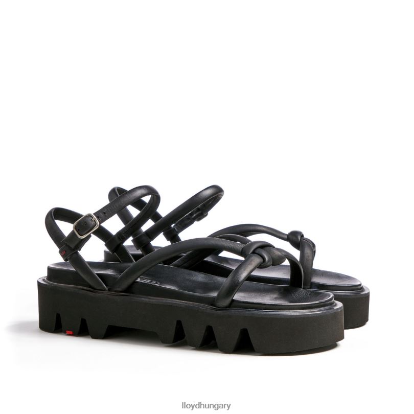 cipő HU LLOYD nők szandál fekete 6444N1218