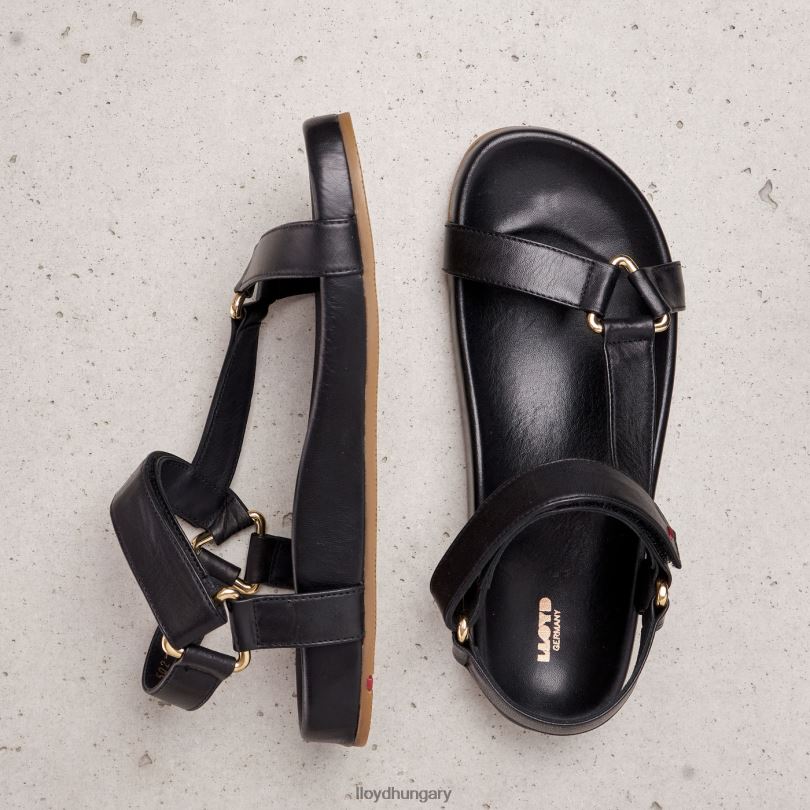 cipő HU LLOYD nők szandál fekete 6444N1246