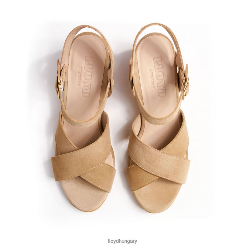cipő HU LLOYD nők szellős szandál bézs 6444N1157
