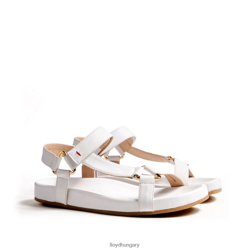 cipő HU LLOYD nők szellős szandál fehér 6444N1205