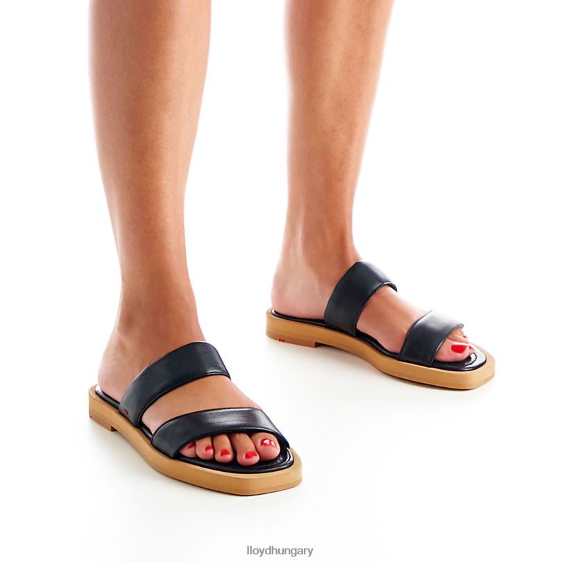 cipő HU LLOYD nők öszvér fekete 6444N1225