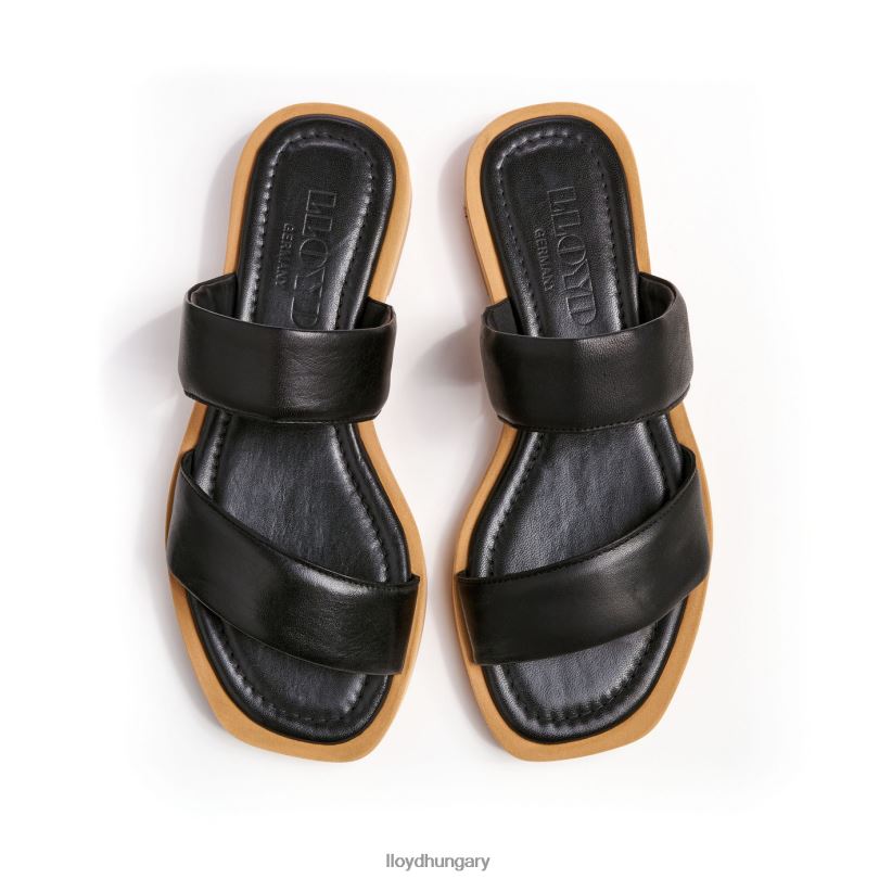 cipő HU LLOYD nők öszvér fekete 6444N1225