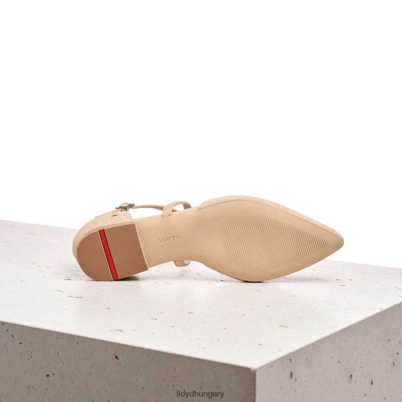 cipő HU LLOYD nők velúr felületű szandál bézs 6444N1165