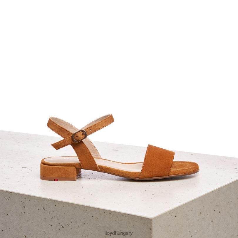 cipő HU LLOYD nők velúr felületű szandál barna 6444N1158